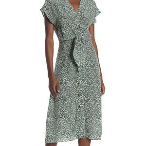 Veronica Beard Green Floral Dress
